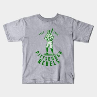 Historic Pittsburgh Rebels Baseball 1912 Kids T-Shirt